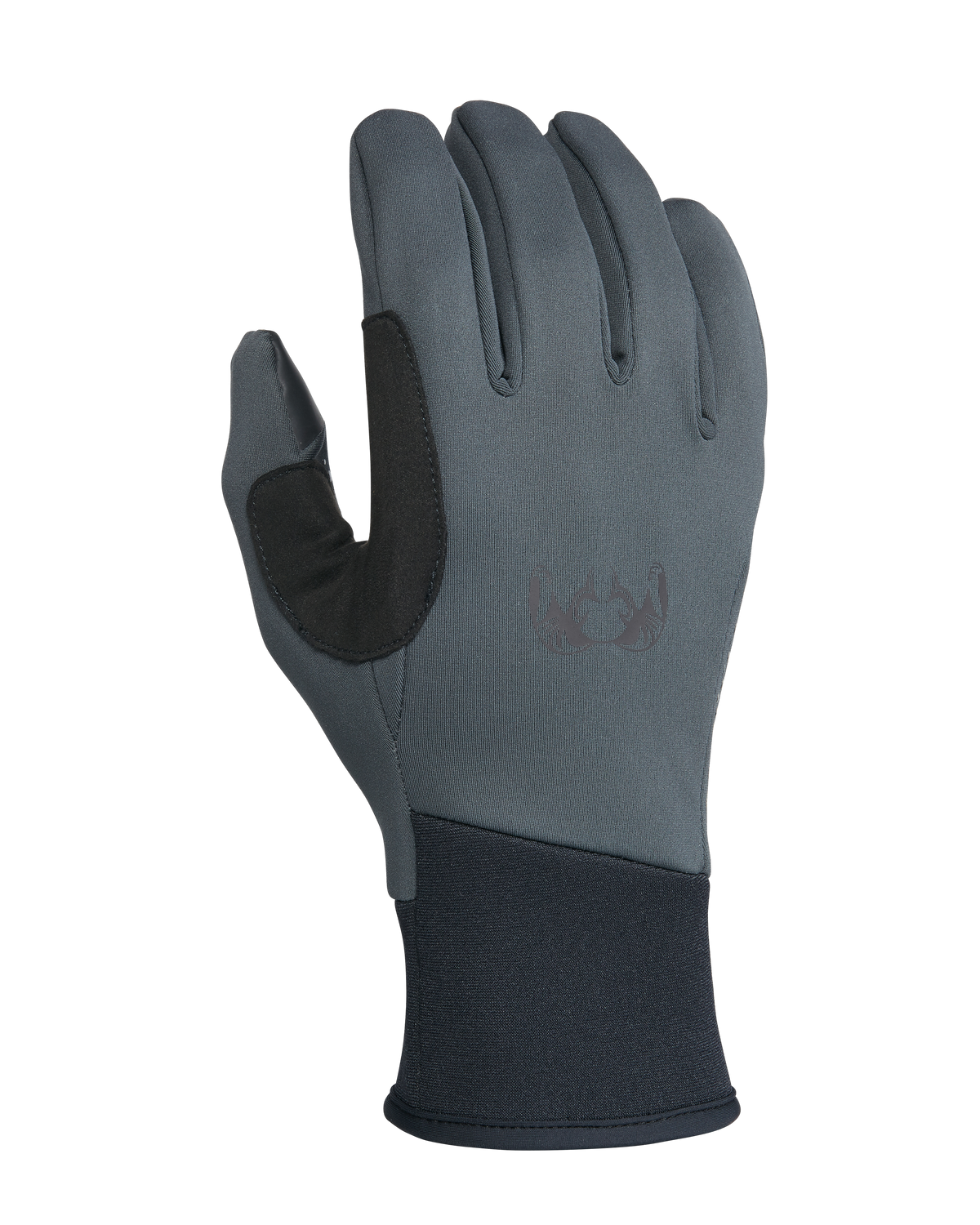 Front of Axis Glove in Gunmetal Grey Color