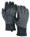 Front and Back of Axis Glove in Gunmetal Grey Color