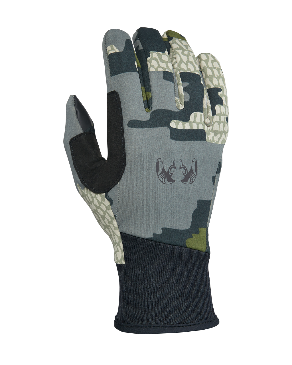 Back of Axis Glove in Verde Camouflage