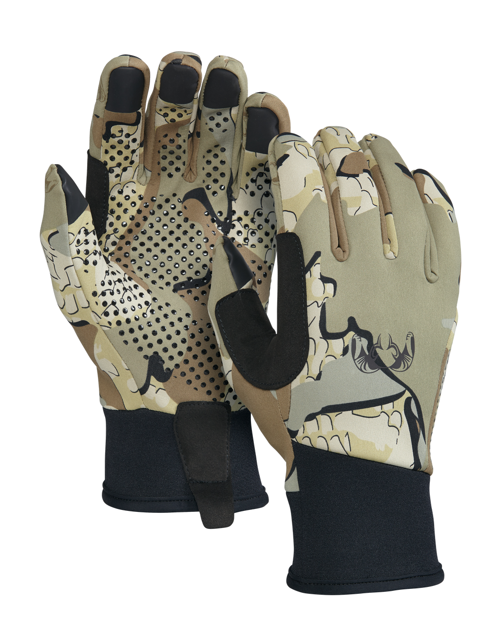 Front and Back of Axis Glove in Valo Camouflage