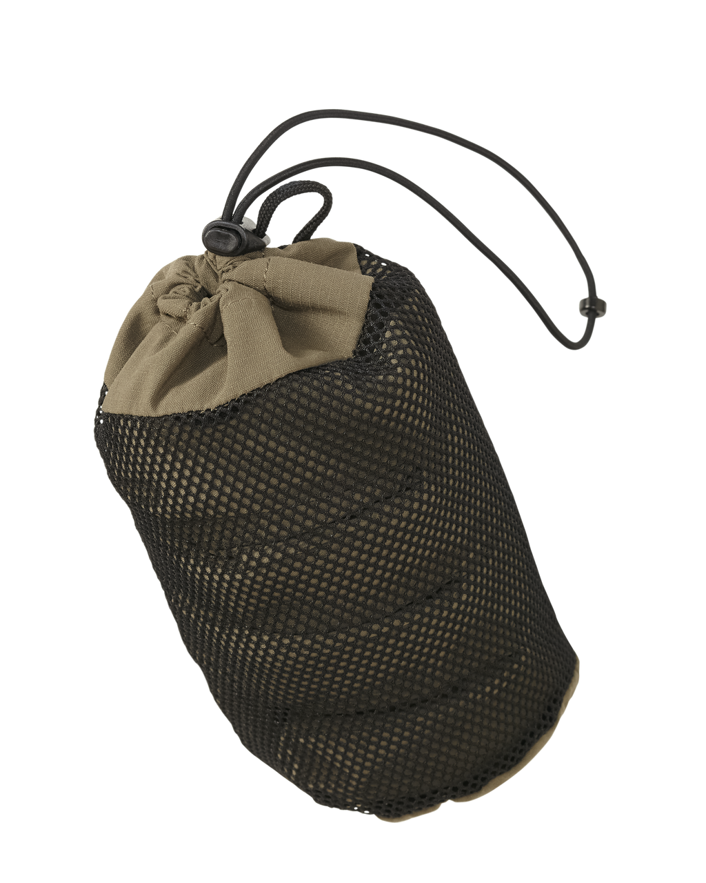 Front of Kenai Packable Glove in Ash Brown Color Stored in Stuff Sack