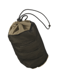Front of Kenai Packable Glove in Ash Brown Color Stored in Stuff Sack