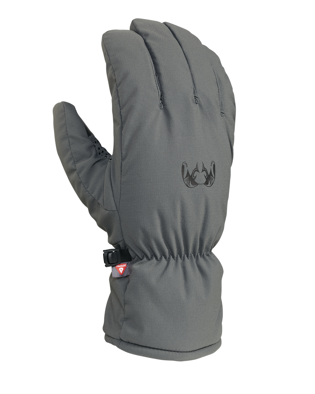 Back of Kenai Packable Glove in Gunmetal Grey Color