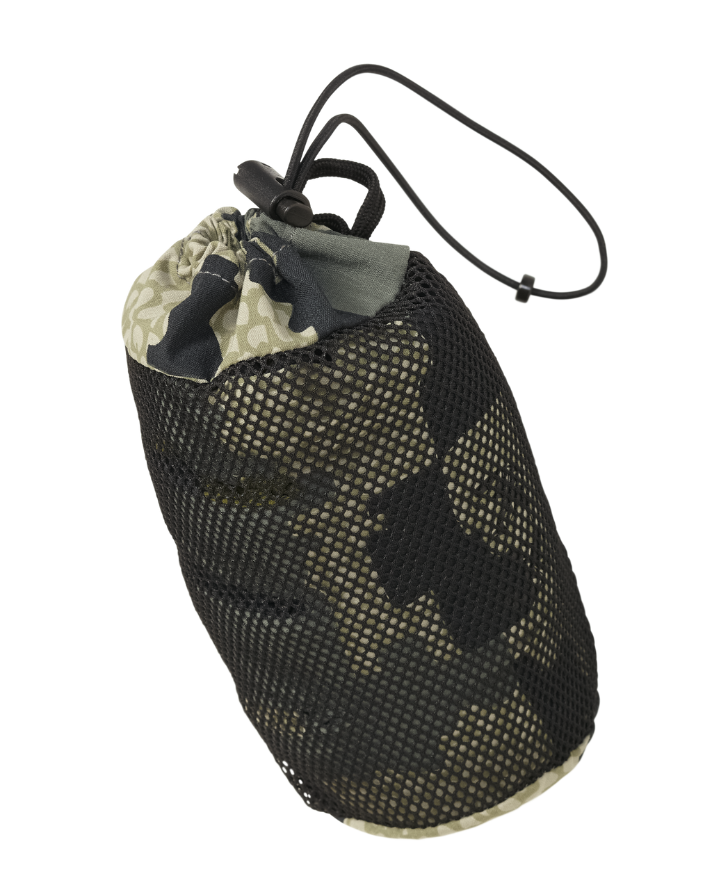 Front of Kenai Packable Glove in Verde Camouflage Stored in Stuff Sack