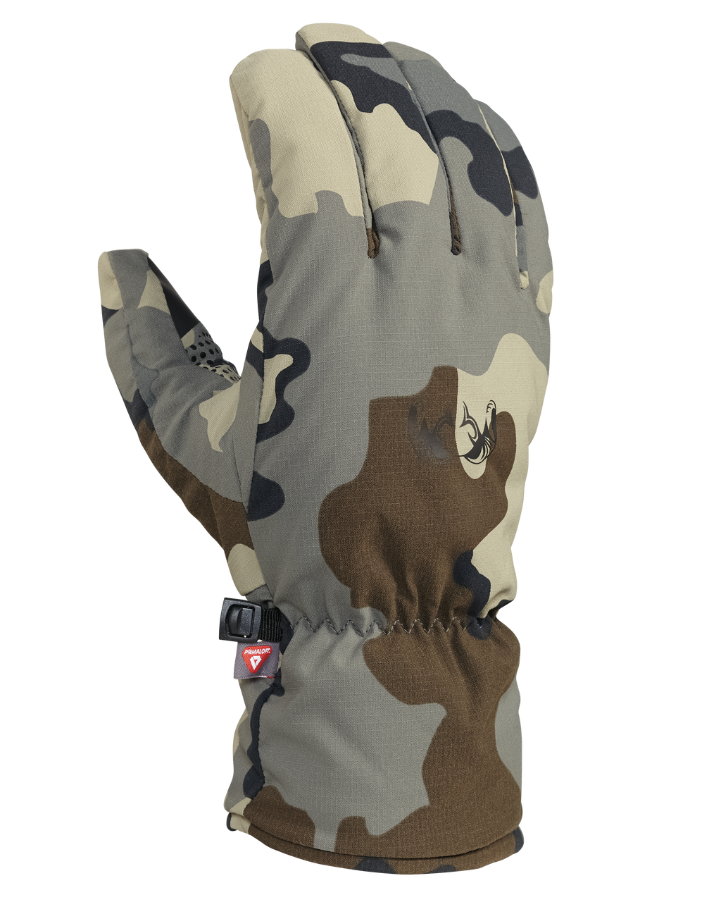 Back of Kenai Packable Glove in Vias Camouflage