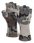 Front and Back of Ultra Merino 210 Fingerless Glove in Vias Camouflage