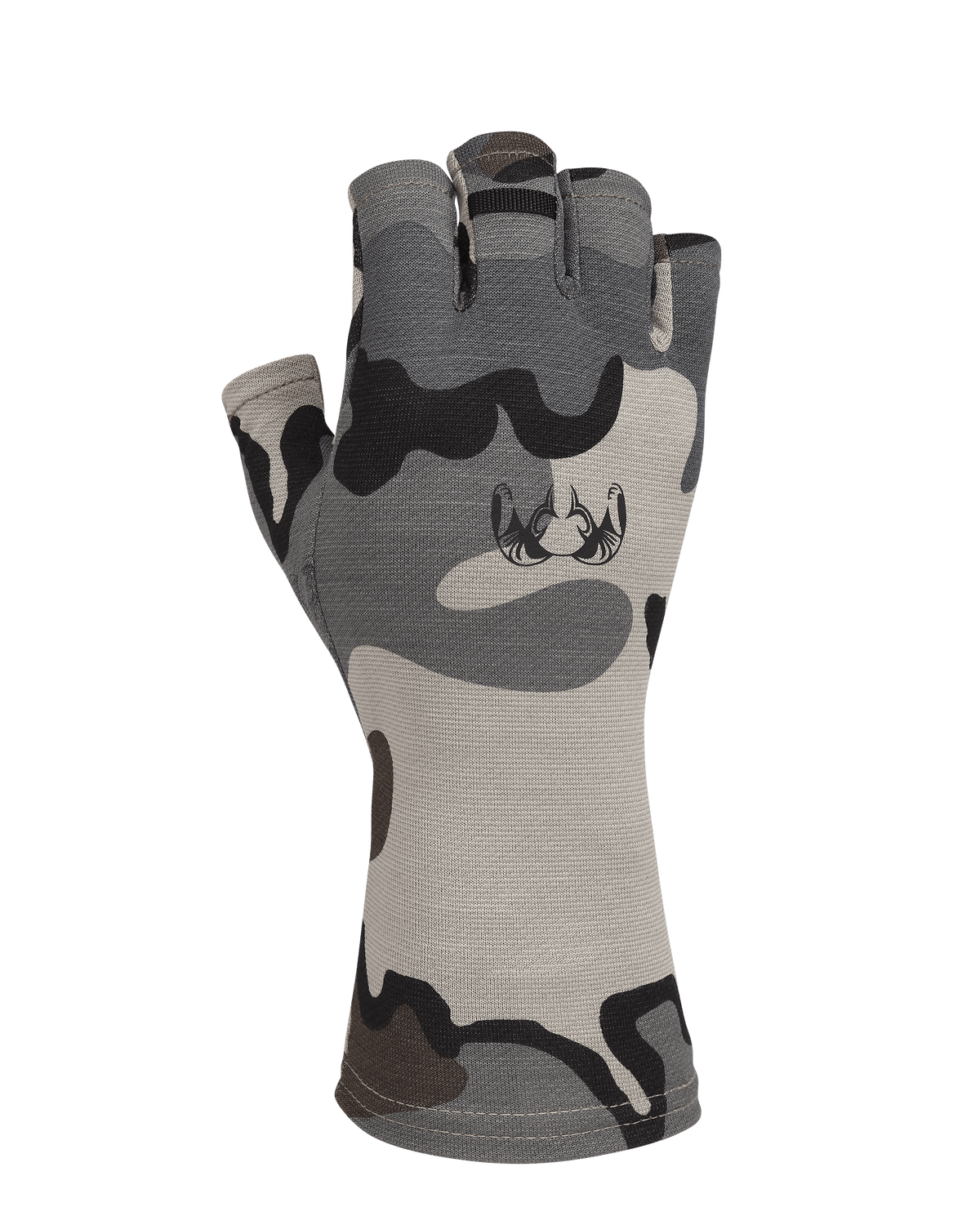 Back of Ultra Merino 210 Fingerless Glove in Vias Camouflage