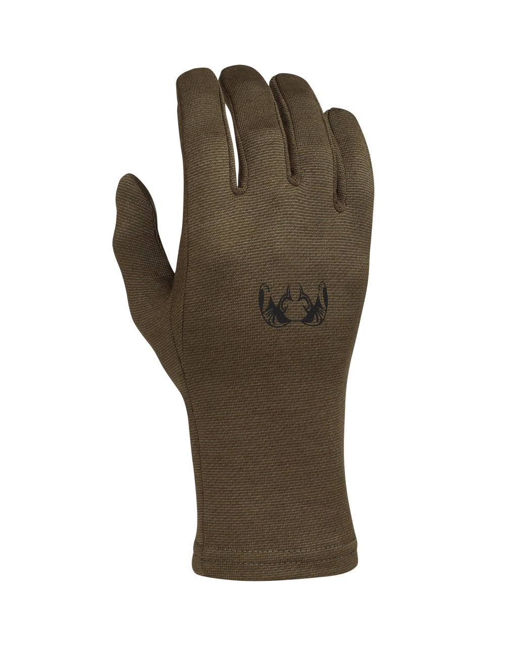 Back of ULTRA Merino 210 Glove in Ash Brown