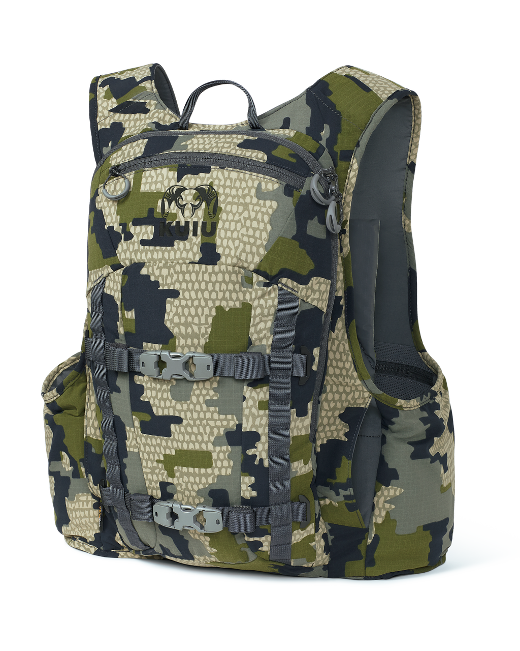Back of Rival Turkey Vest in Verde Camouflage