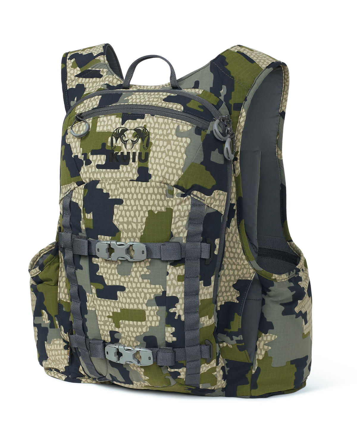 Back of Rival Turkey Vest in Verde Camouflage