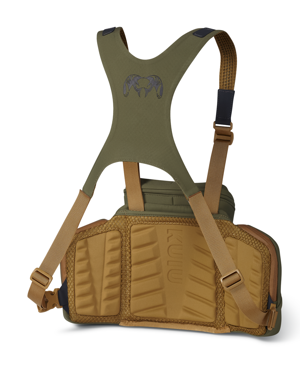 Back of PRO Chest Pack in Evergreen