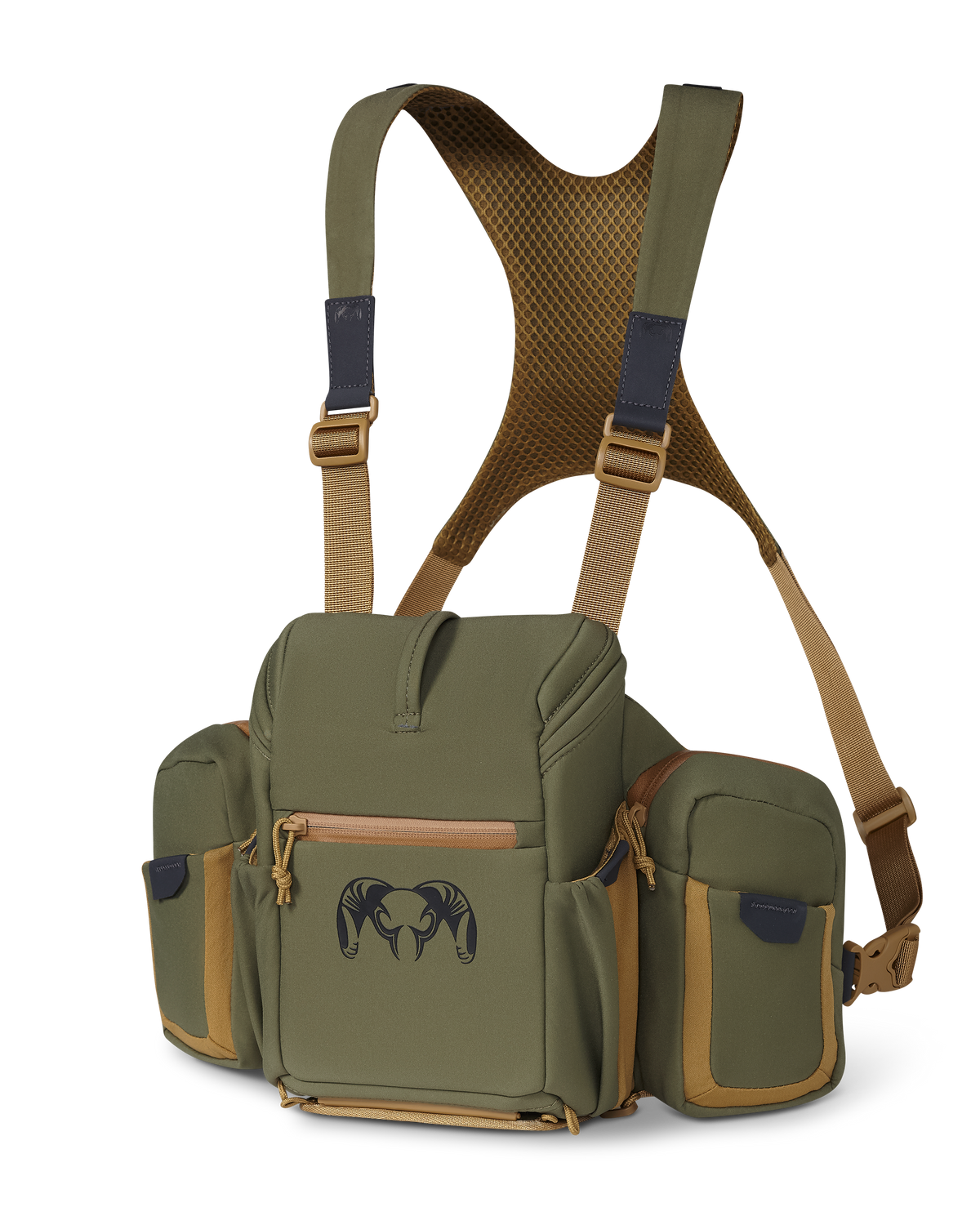 Front of PRO Chest Pack in Evergreen