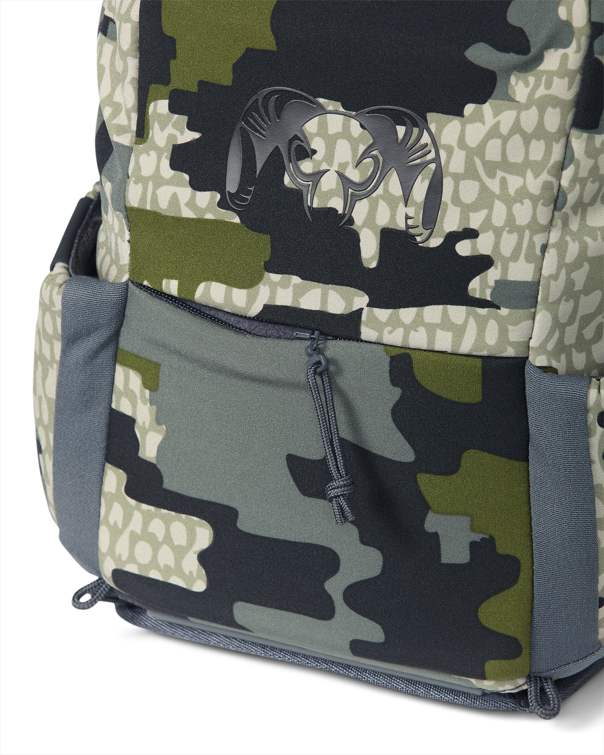 Close-up of front PRO G3 Bino Harness, highlighting front zippered tag/license pocket