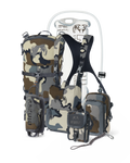 PRO G3 Bino Harness Field Ready Set in Vias Camouflage, Includes: KUIU Platypus 3L Hoser, PRO G3 Bino Harness, PRO G3 Phone Holder, PRO G3 Bear Spray Holder, Rangefinder Lanyard, PRO G3 Rangefinder Holder, PRO G3 Hydration Rig