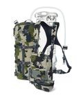 PRO G3 Bino Hydration Set in Verde Camouflage, Incudes: PRO G3 Bino Harness, KUIU Platypus 3L Hoser, PRO G3 Bino Harness Accessory Pocket, PRO G3 Hydration Rig