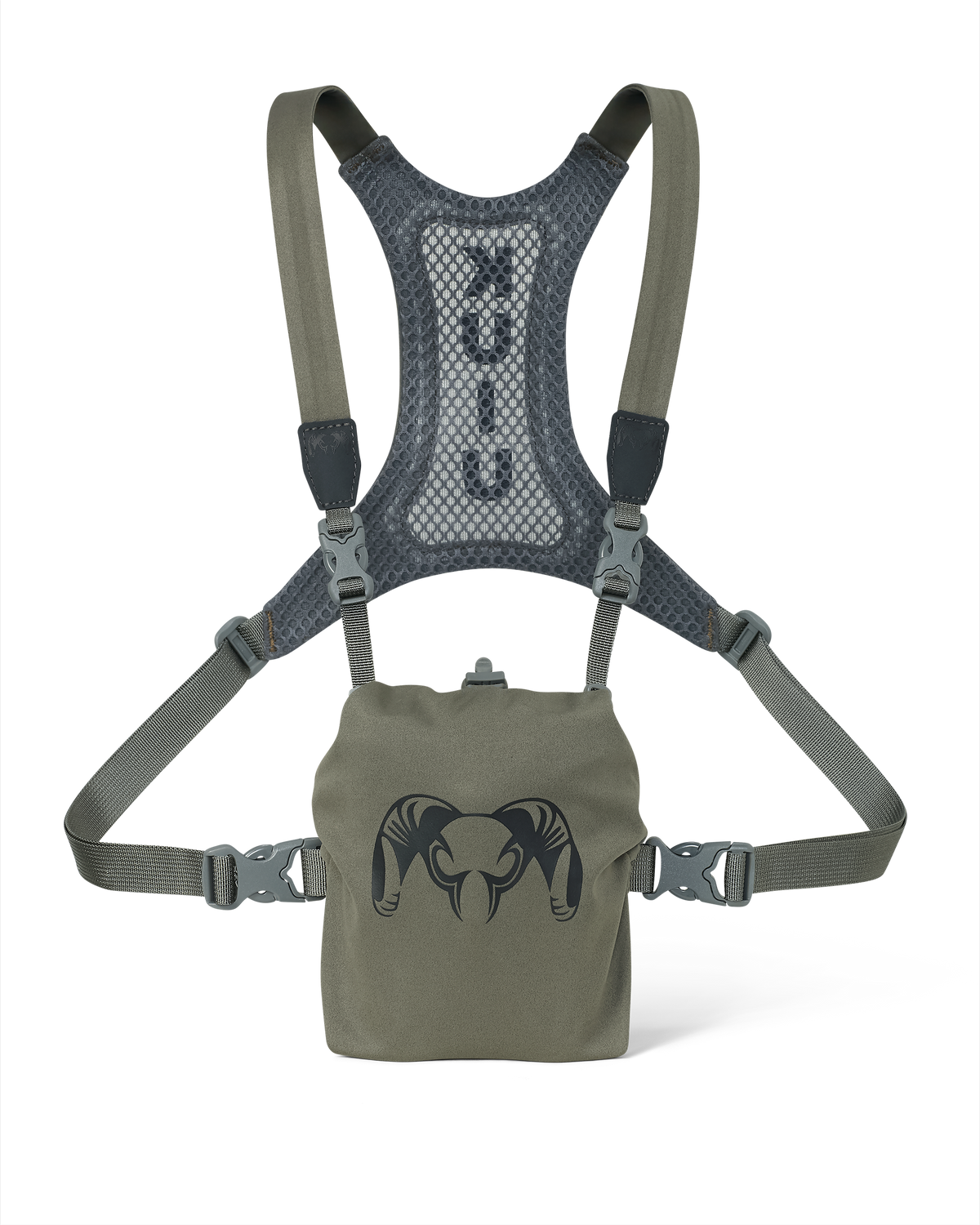 Front of Ultralight Bino Harness in Ash Brown