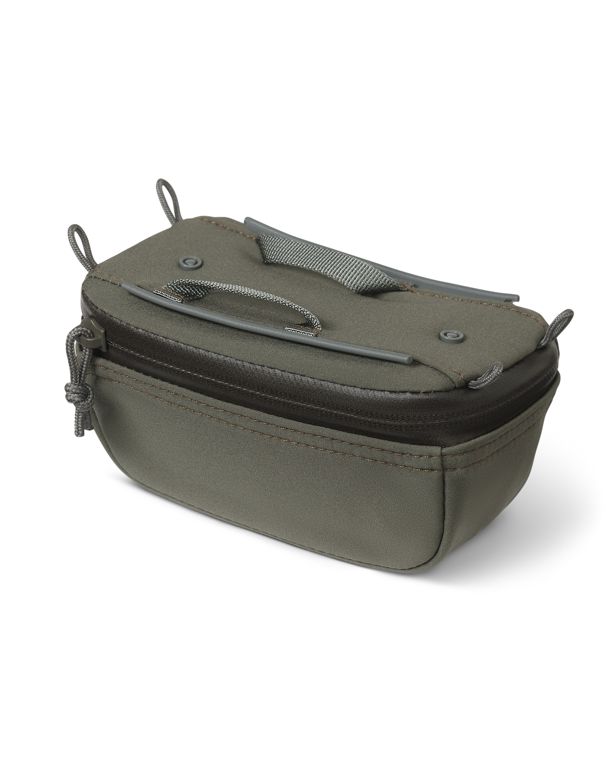 Front of PRO G3 Bino Harness Accessory Pocket in Ash Brown color