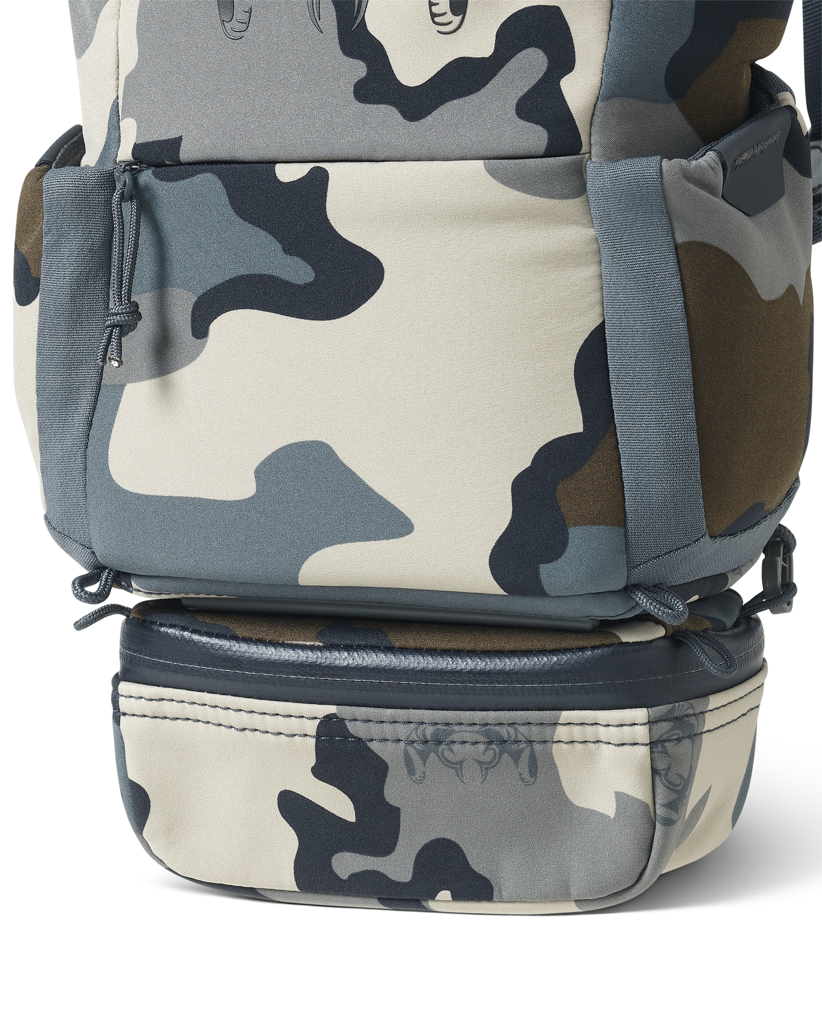 PRO G3 Bino Harness Accessory Pocket attached to the bottom of the PRO G3 Bino Harness utilizing rail-lock connection system