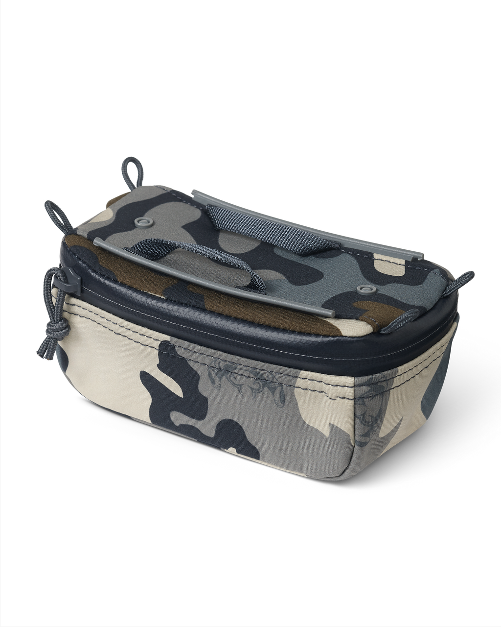 Front of PRO G3 Bino Harness Accessory Pocket in Vias Camouflage color