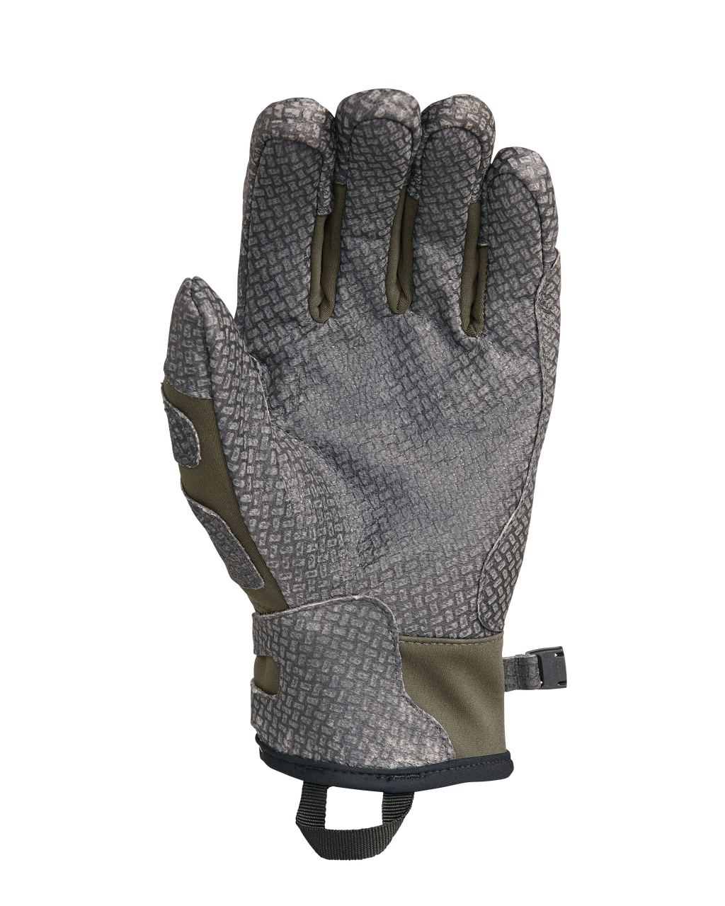 Palm View of Guide X Gloves in Ash Brown Color Highlighting Pittard's Oil Tac Leather
