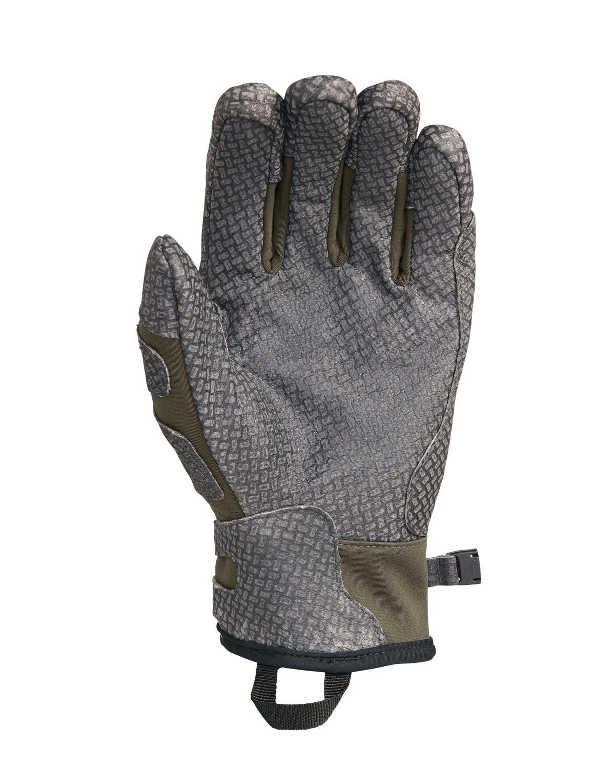 Palm View of Guide X Gloves in Ash Brown Color Highlighting Pittard's Oil Tac Leather