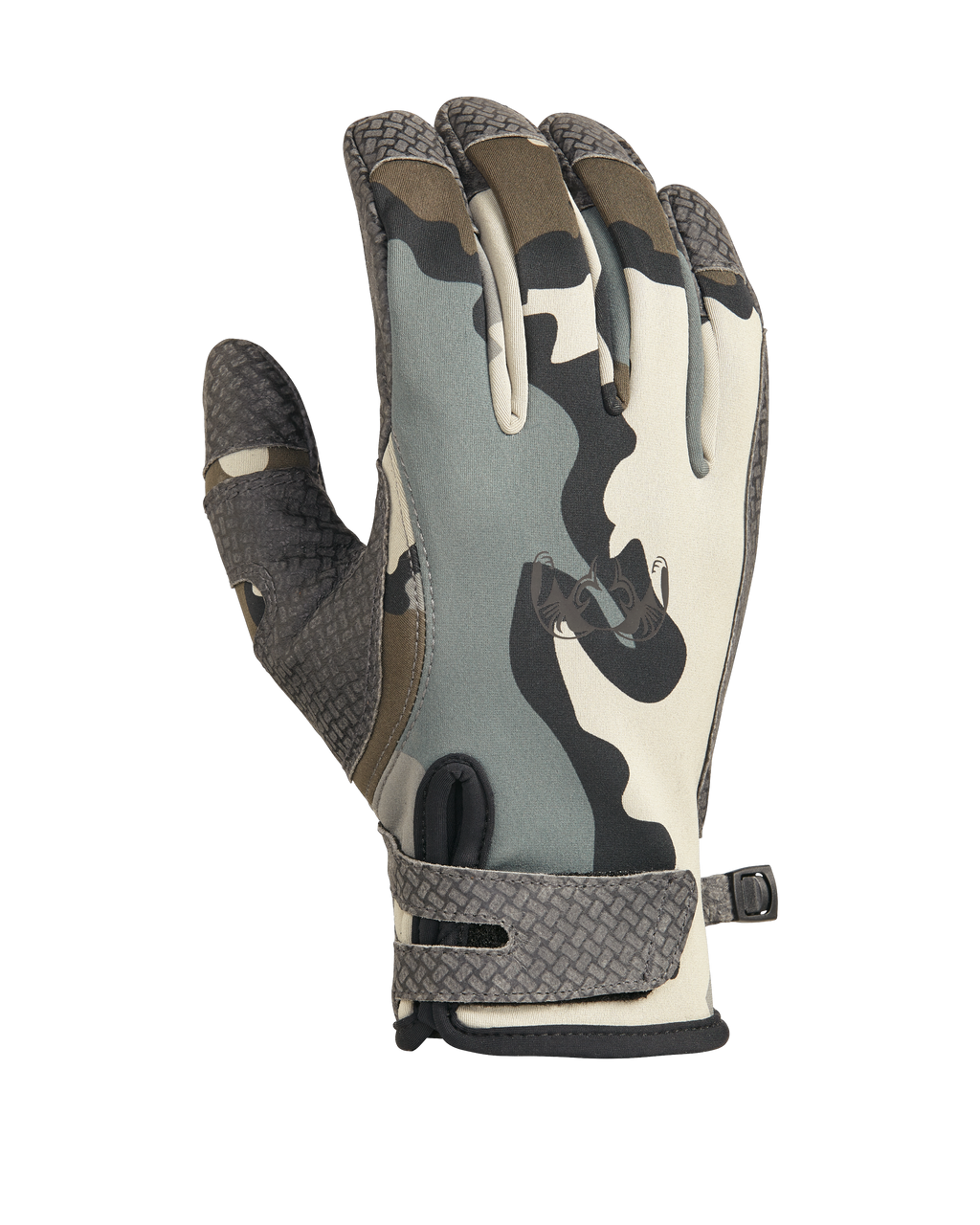 Back of Guide X Glove in Vias Camouflage