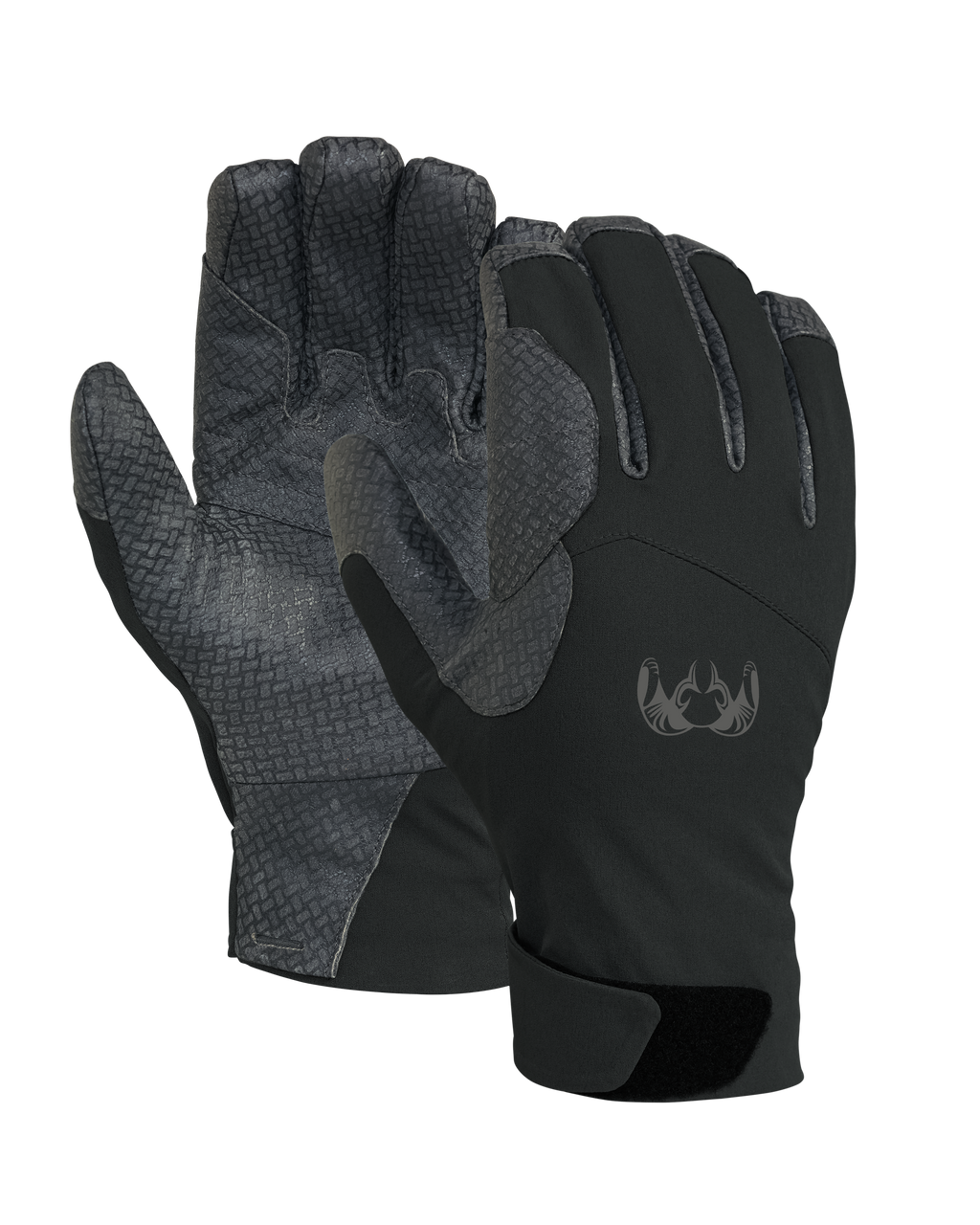 Front and Back of Yukon PRO Glove in Black