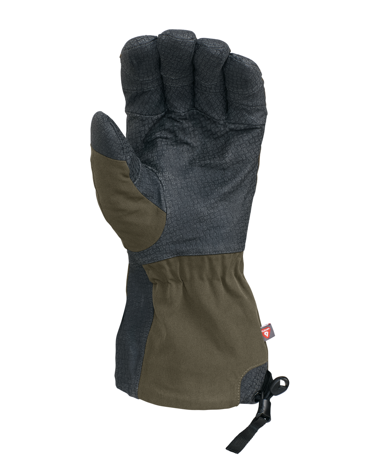 Palm View of Northstar Glove in Ash Brown Color Highlighting Pittard's Oil Tac Leather