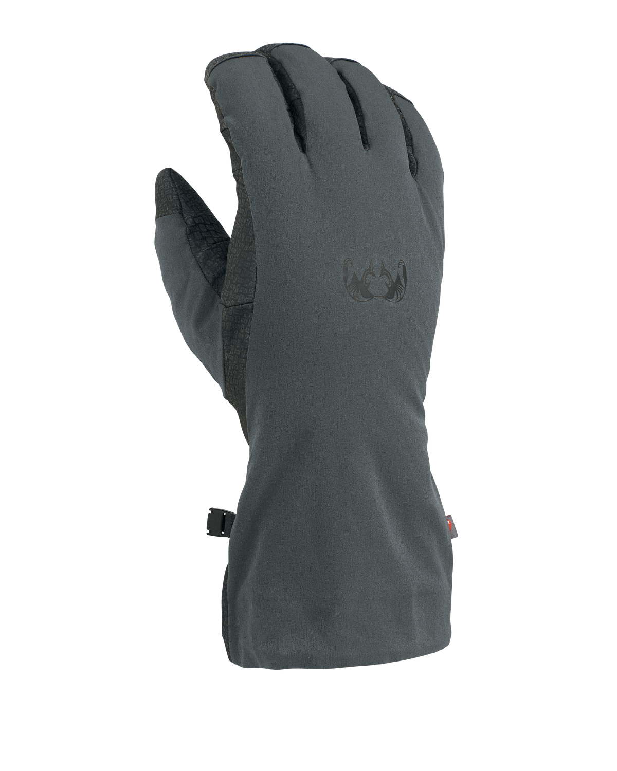 Back of Northstar Glove in Gunmetal Grey Color