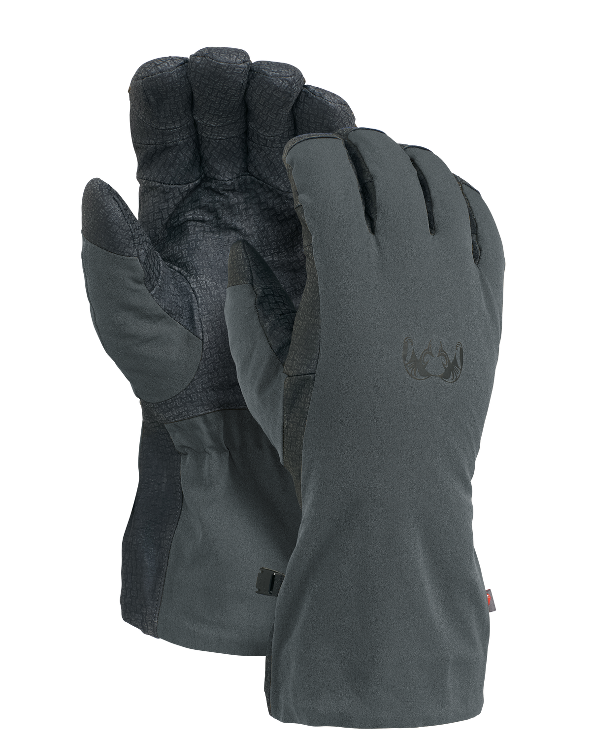 Front and Back of Northstar Glove in Gunmetal Grey Color