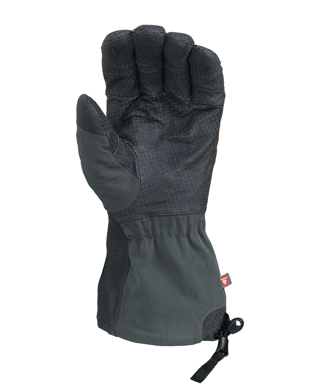 Palm View of Northstar Glove in Gunmetal Grey Color Highlighting Pittard's Oil Tac Leather
