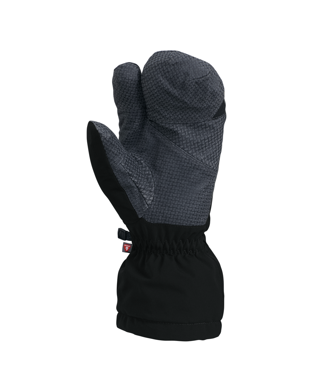 Palm view of Northstar Glomitt in Black, Highlighting Pittard's Oil Tac Leather