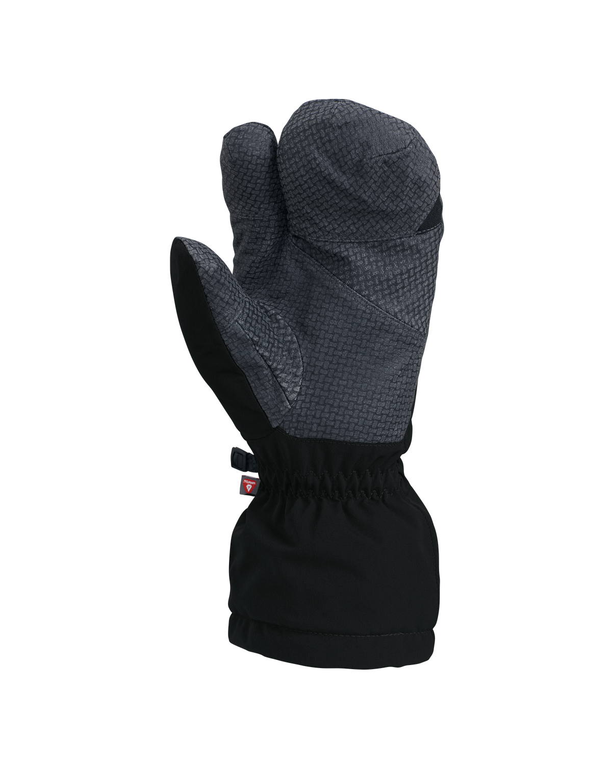 Palm view of Northstar Glomitt in Black, Highlighting Pittard's Oil Tac Leather