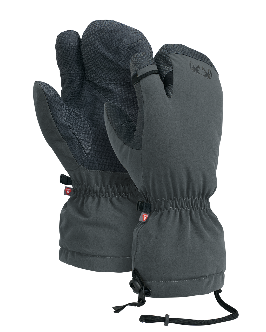 Front and Back of Northstar Glomitt in Gunmetal Grey Color
