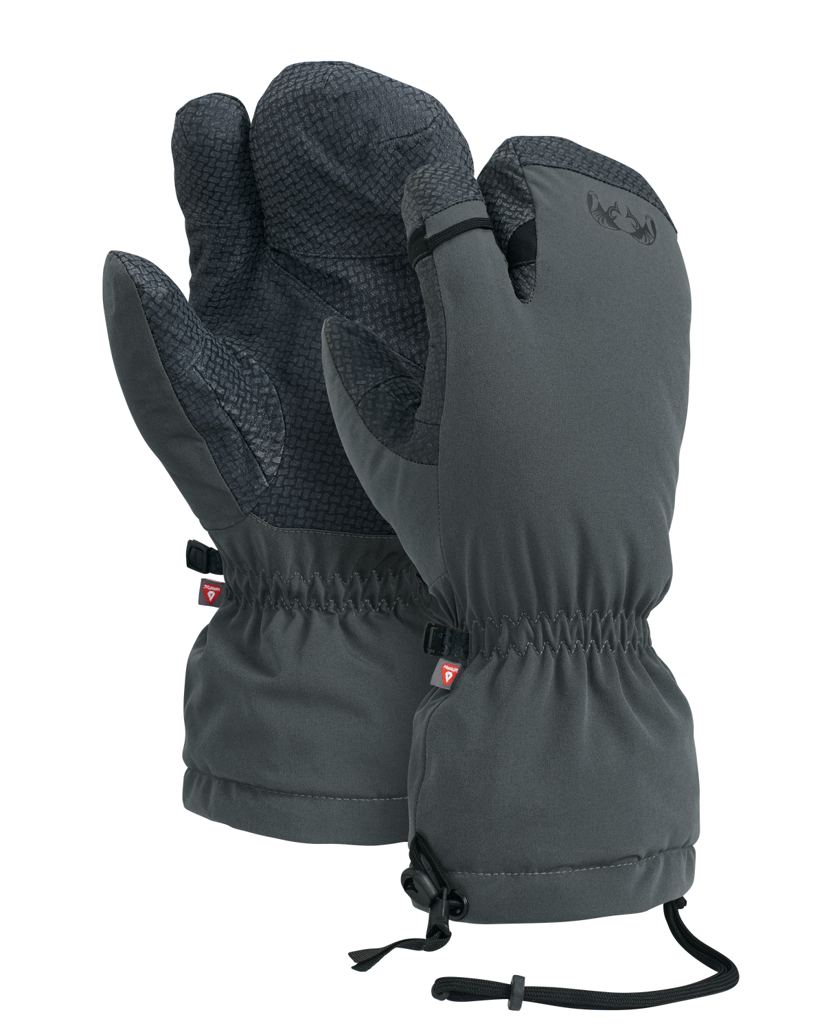 Front and Back of Northstar Glomitt in Gunmetal Grey Color