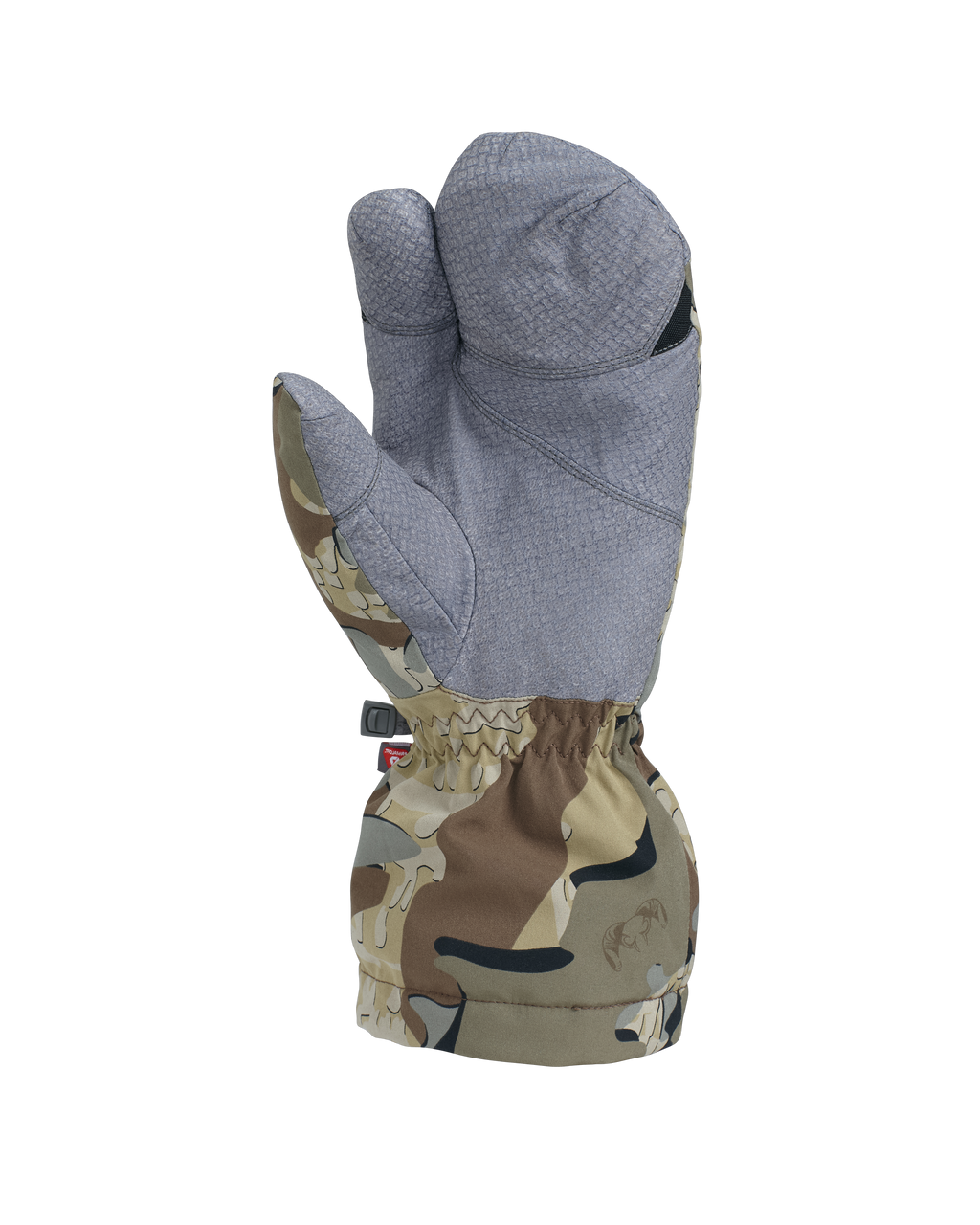 Palm View of Northstar Glomitt in Valo Camouflage Highlighting Pittard's Oil Tac Leather