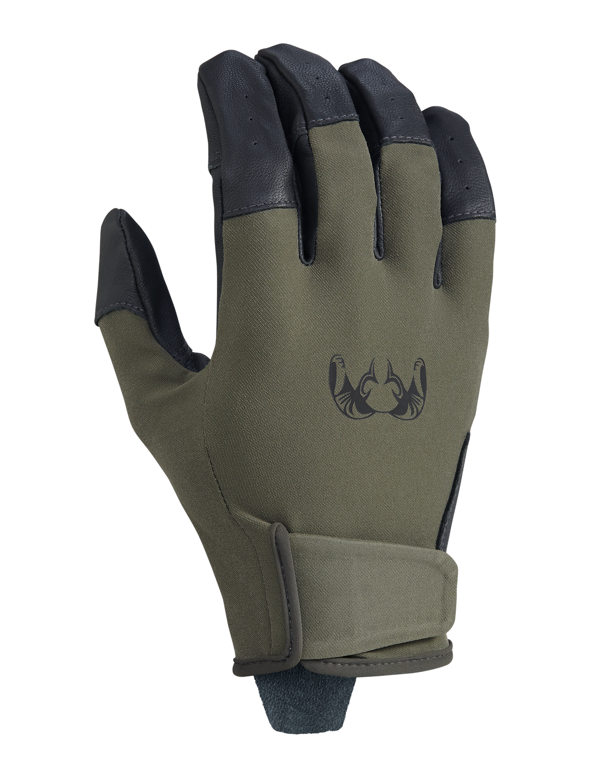 Back of Precision Glove in Ash Brown