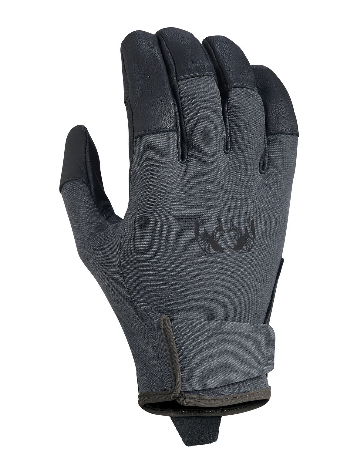 Back of Precision Glove in Gunmetal Grey