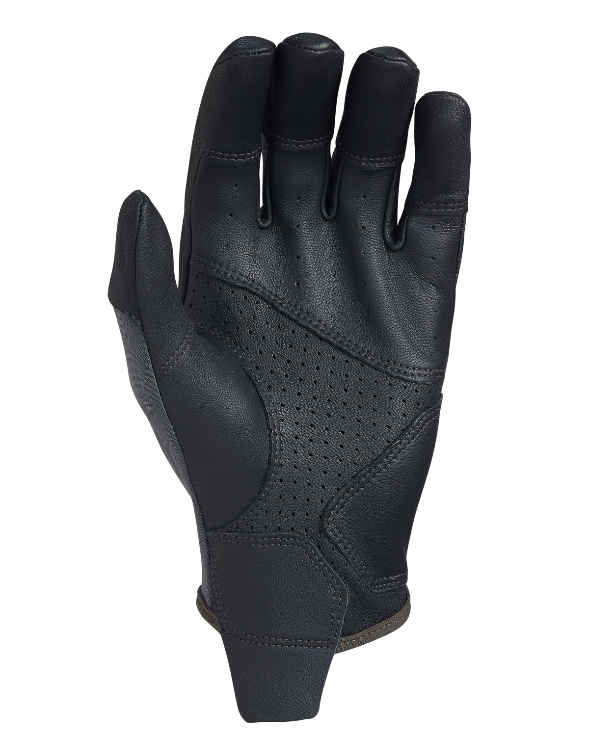 Palm View of Precision Glove in Gunmetal Grey