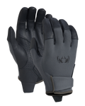 Front and Back of Precision Glove in Gunmetal Grey