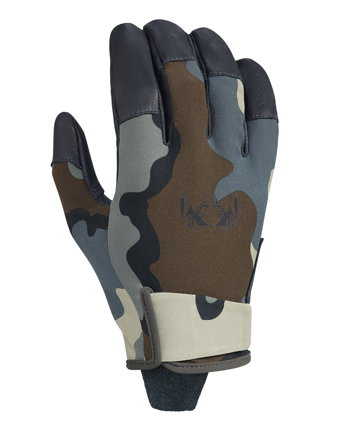 Back of Precision Glove in Vias Camouflage