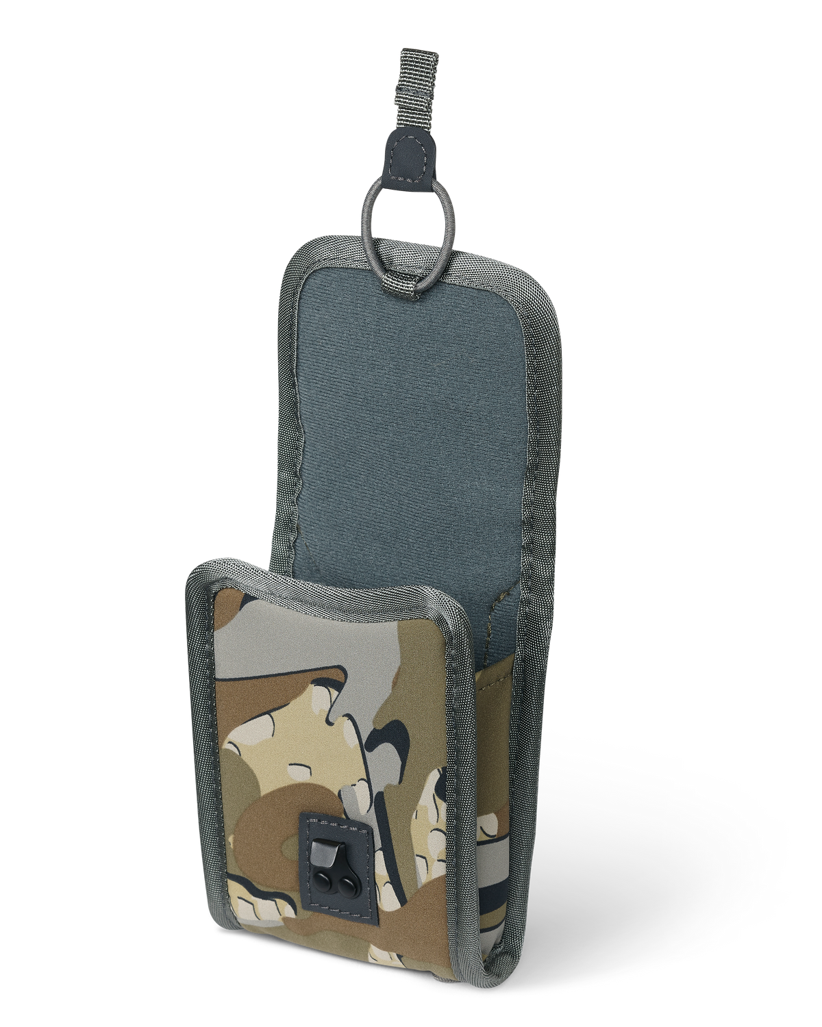 PRO G3 Rangefinder Holder in Valo Camouflage, Highlighting open top flap