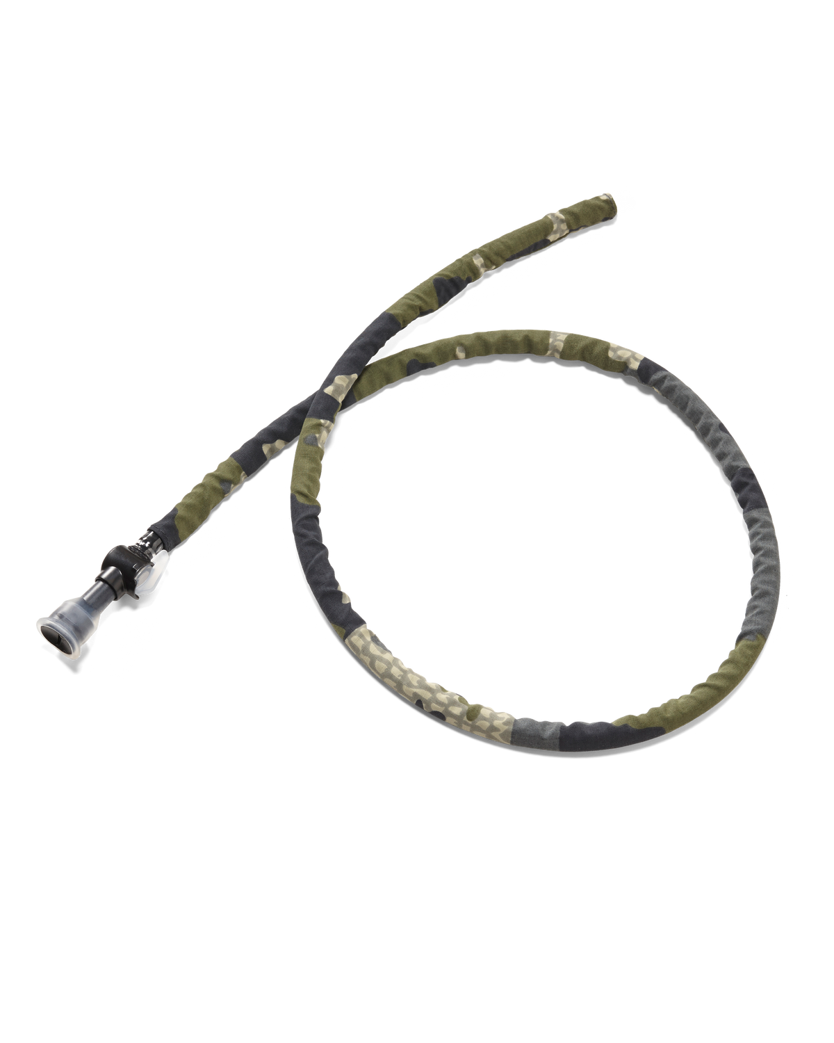 Front of Hydration Hose Cover in Verde Camouflage