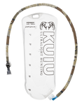Front of Hydration Hose Cover in Valo Camouflage Attached to Bladder Hose