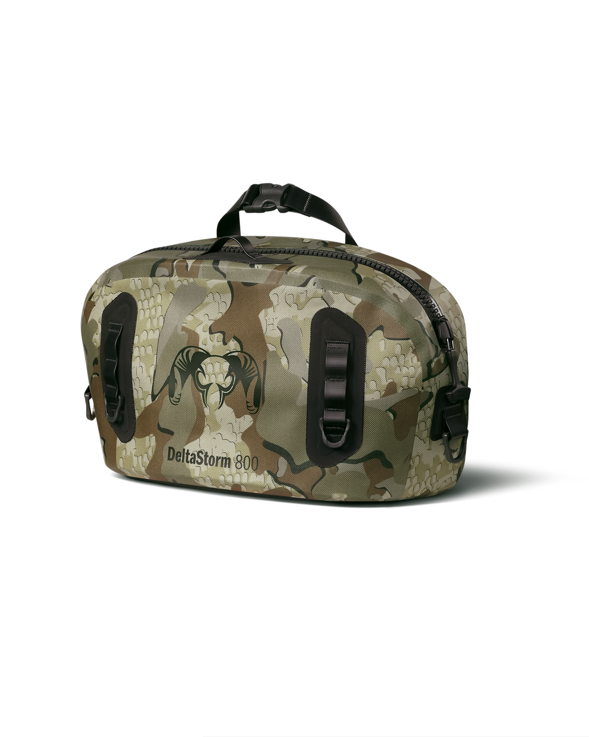 Front of DeltaStorm 800 Submersible Waistpack in Valo Camouflage without removable waist belt