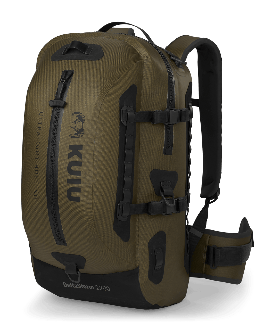 Front of Delta Storm 2200 Submersible Blackpack in Coyote Brown
