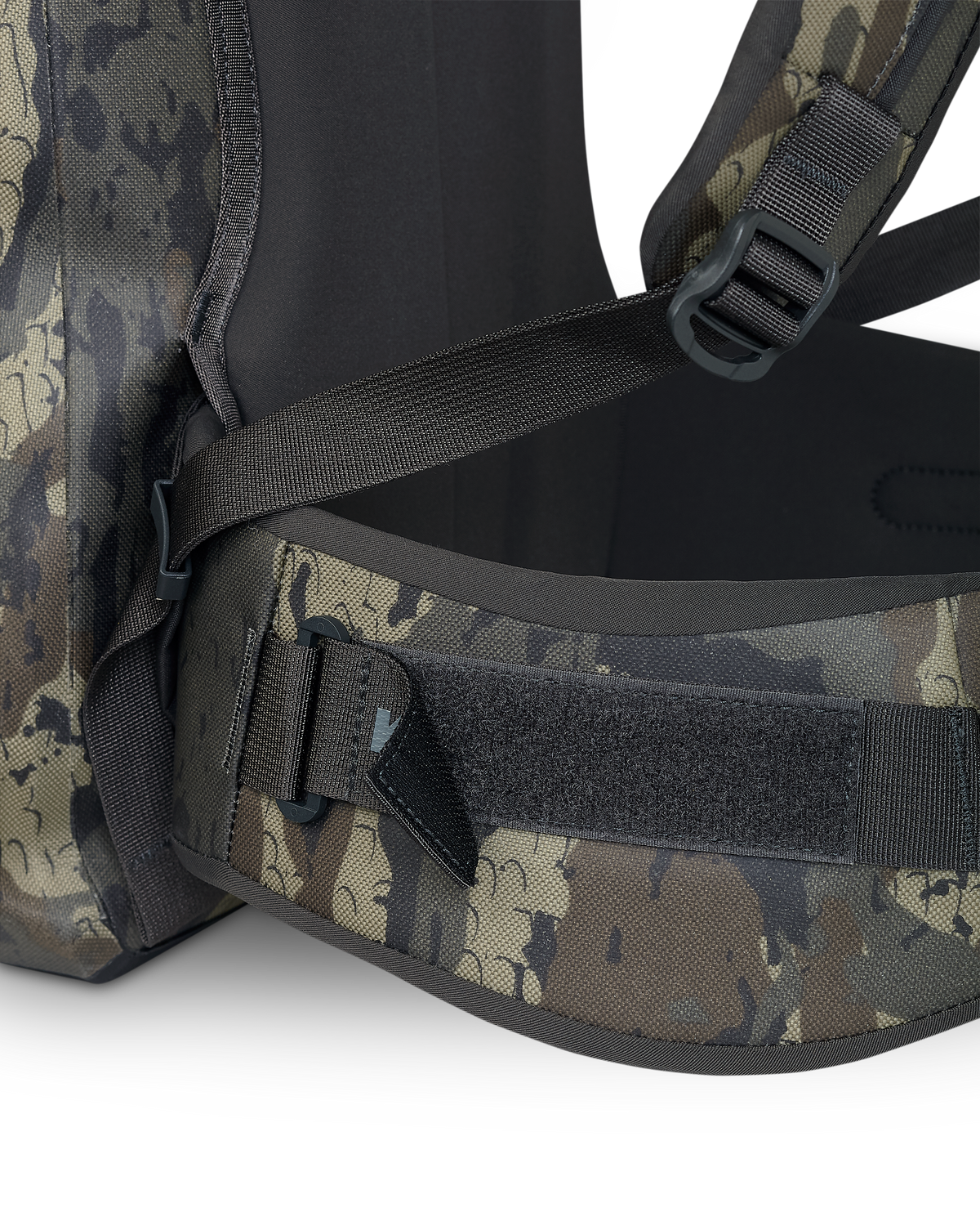 Delta Storm 2000 Submersible Backpack in Hip Belt Accessory Strap in Veros Camouflage featuring hook-and-loop strap.