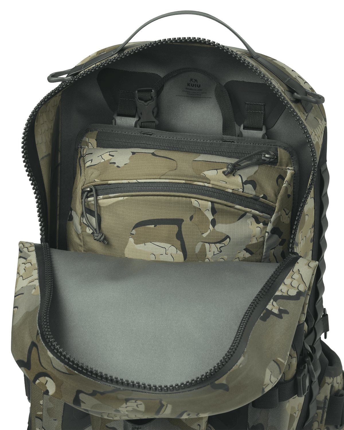 Delta Storm 2000 Submersible Backpack Inside of Pack Removable Organizer in Valo Camouflage