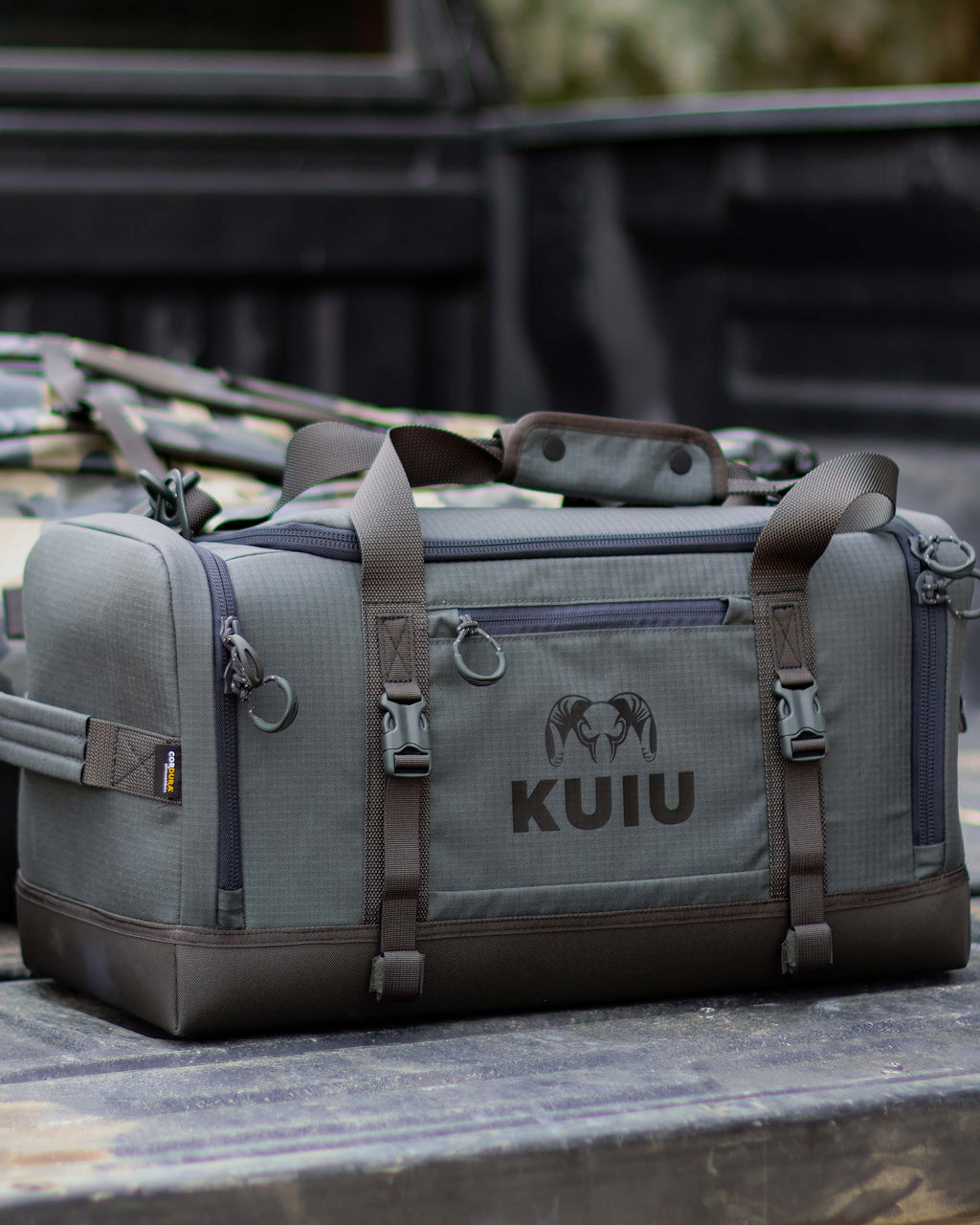 Distance Duffel in Truck Bed in Gunmetal