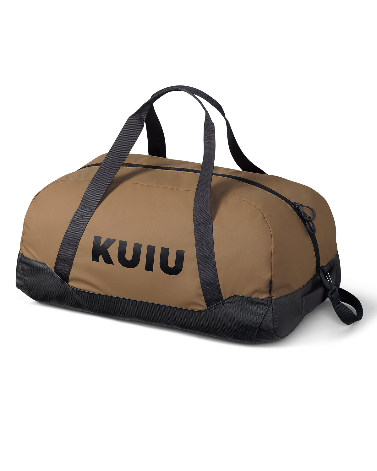 Front, Angled View of Runway CORDURA® 3000 Duffel in Coyote Brown with KUIU Logo Shown